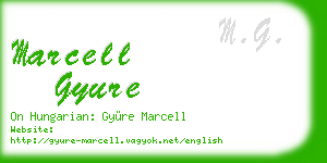 marcell gyure business card